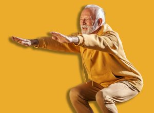 Full,Length,Of,Senior,Active,Sporty,Man,In,Tracksuit,Doing