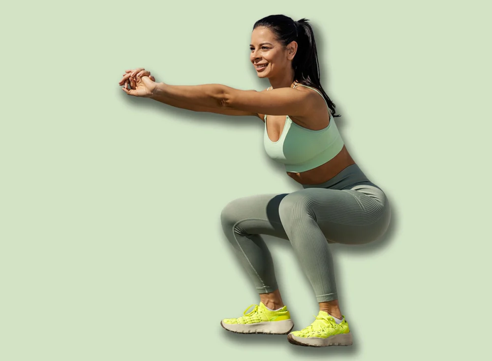 Smiling,Sporty,Urban,Athlete,In,Shape,Is,Doing,Squatting,Endurance