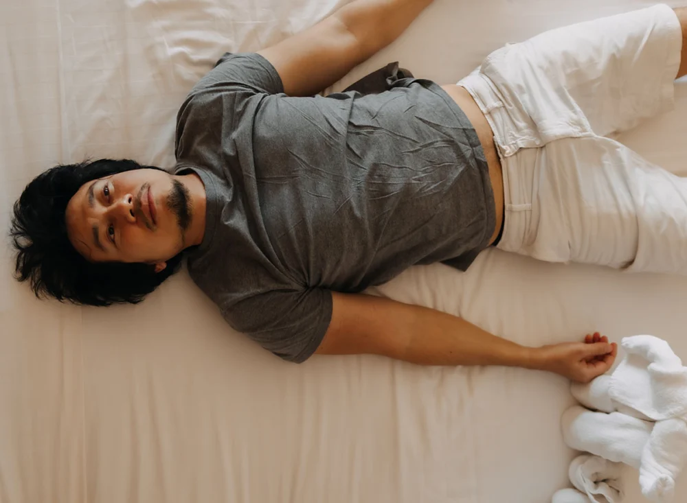 Sleepy,Lazy,Asian,Man,Do,Not,Want,To,Get,Up