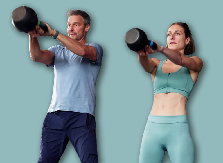 Sport,Workout,In,Gym.,Kettlebell,Swing.,Bodybuilder,Athlete,Lifting,Exercise.