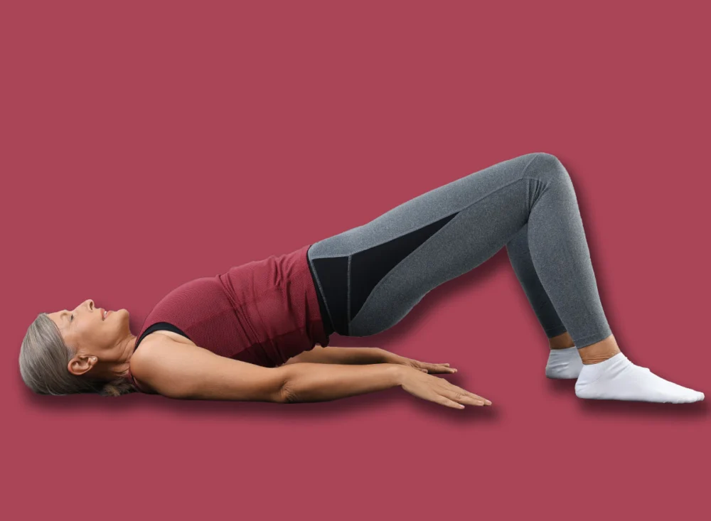 Senior,Woman,In,Sportswear,Doing,Exercises,On,Fitness,Mat,At