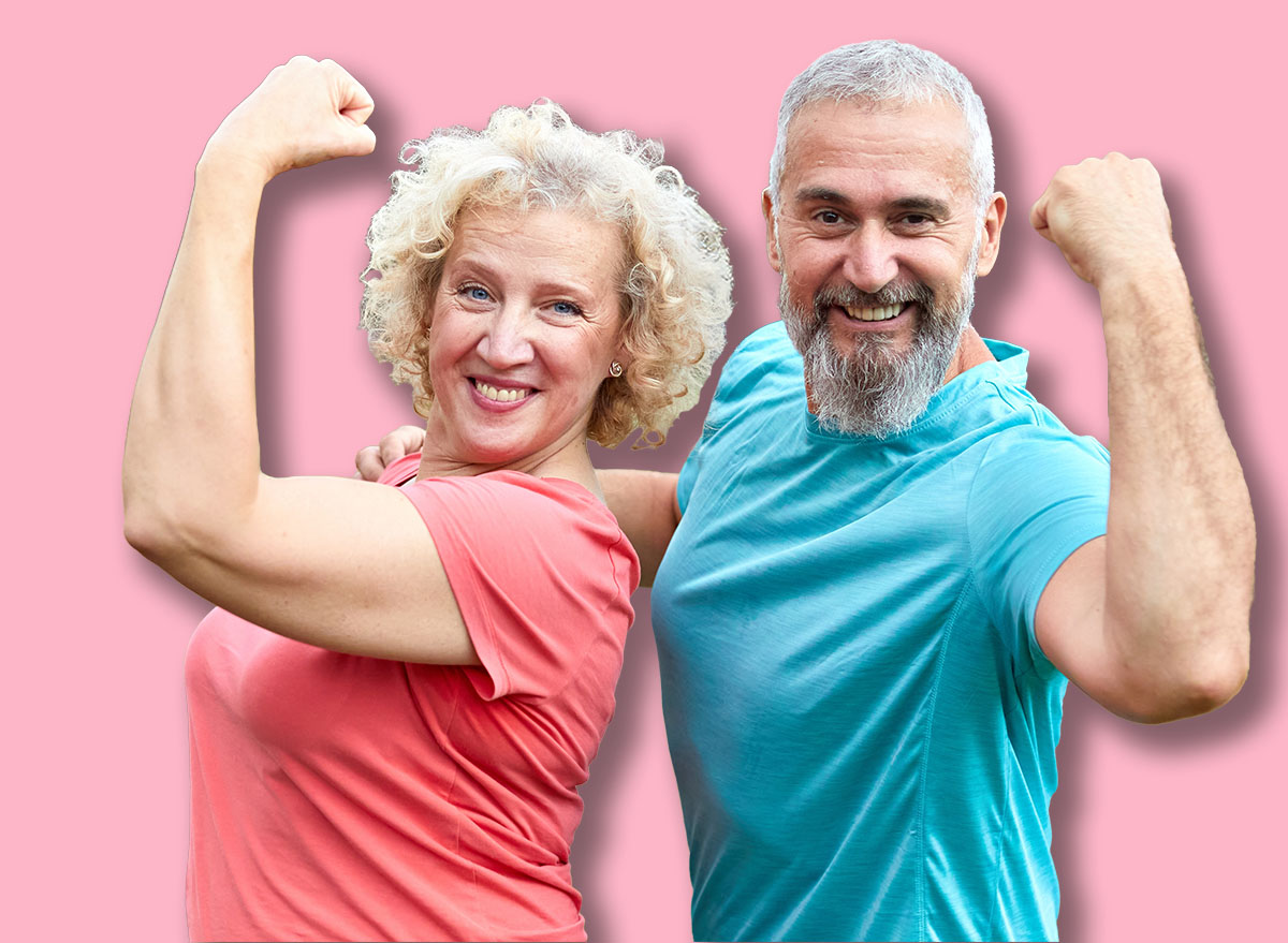 Portrait,Of,A,Middle,Aged,Woman,And,Man,,A,Couple,