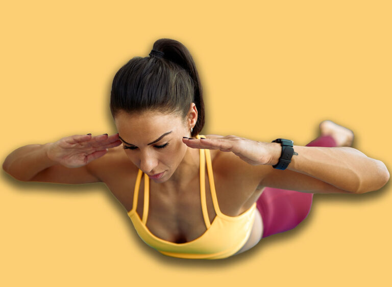 Young,Athletic,Woman,Doing,Back-extensions,While,Working,Out,In,The