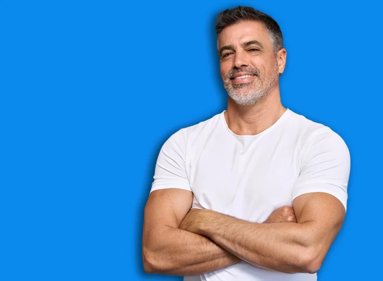 Happy,Fit,Sporty,Older,Man,Coach,,Middle,Aged,Sportsman,Athlete