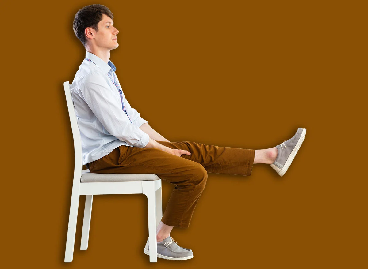 Young,Guy,Office,Worker,Doing,Exercises,On