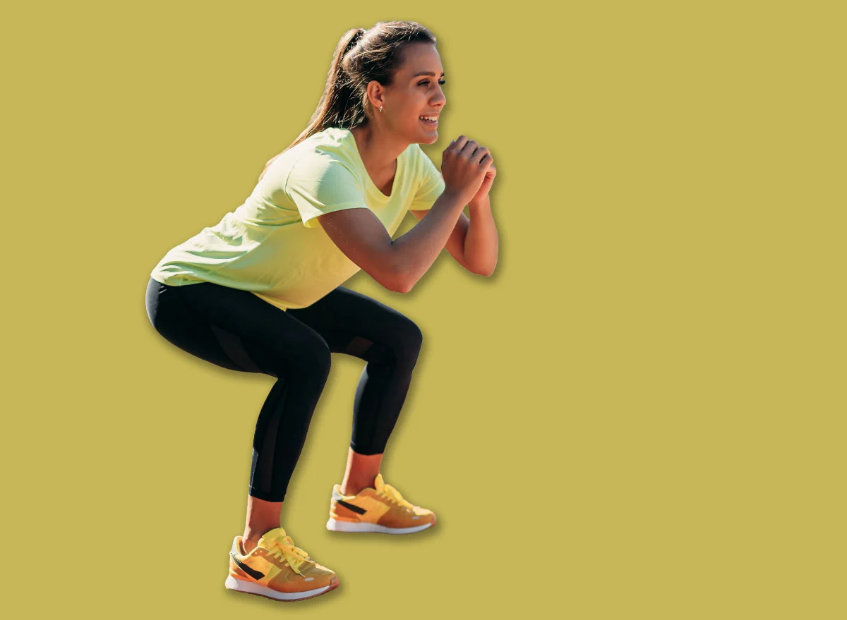 Happy,Fitness,Woman,Dressed,In,Comfortable,Sport,Clothing,Training,Legs